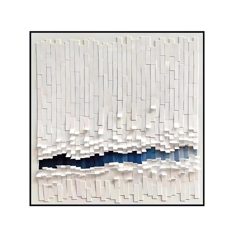 几何抽象餐厅装饰画创意方形抽象客厅沙发背景墙挂画高级玄关壁画图片