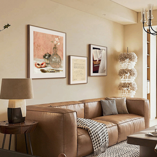 复古小众艺术客厅背景墙高级感挂画卧室玄关壁画书房钢琴房装 饰画