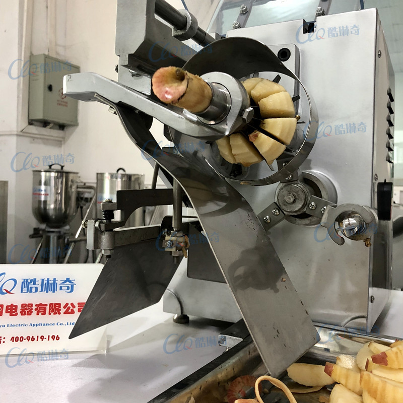 广东酷琳奇苹果分瓣机 去皮切片机大型酒店全自动仿人工削皮机