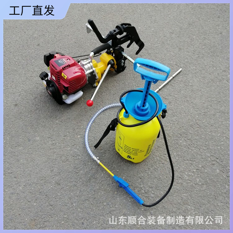 夹轨自锁钢轨钻孔机内燃钢轨钻孔机操作简单NZG-32型内燃钻孔机