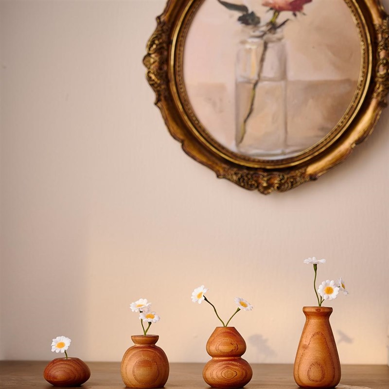 实木车载自然手工创意扩香木x香薰座葫芦净化装饰精油摆件留香礼