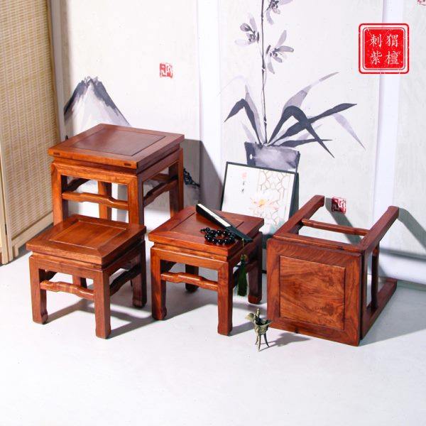 花梨木方凳红木儿童矮凳中式实木沙发凳简约榫卯茶几凳小户型餐凳,住宅家具,红木椅凳,淘宝优惠券,粉丝福利购,淘宝优惠卷