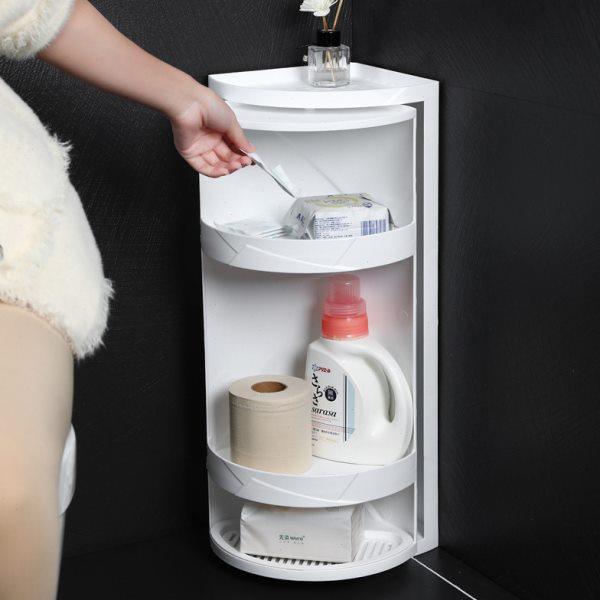 卫生间置物架浴室免打孔壁挂旋转收纳架厨房转角柜墙上三角架神器,家庭/个人清洁工具,浴室角架/置物架,淘宝优惠券,粉丝福利购,淘宝优惠卷