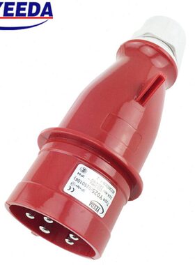 YEEDA怡达32A工业连接器 防水工业插头插座 IP44 3P+N+E 三相五芯
