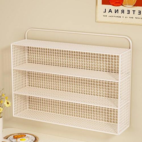 博古架壁挂多层多宝阁挂墙茶室背景墙置物架上墙格子架建盏展示架