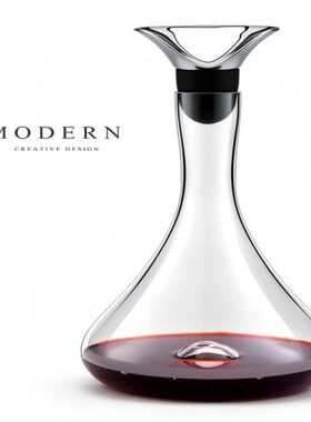 摩登MODERN北欧轻奢醒酒器水晶玻璃家用商用红酒分酒器样板房摆件