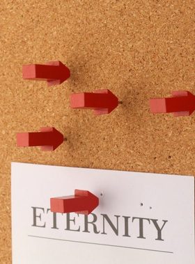 35枚创意箭头木质图钉红色立体地图标注软木板照片墙装饰毛毡按钉