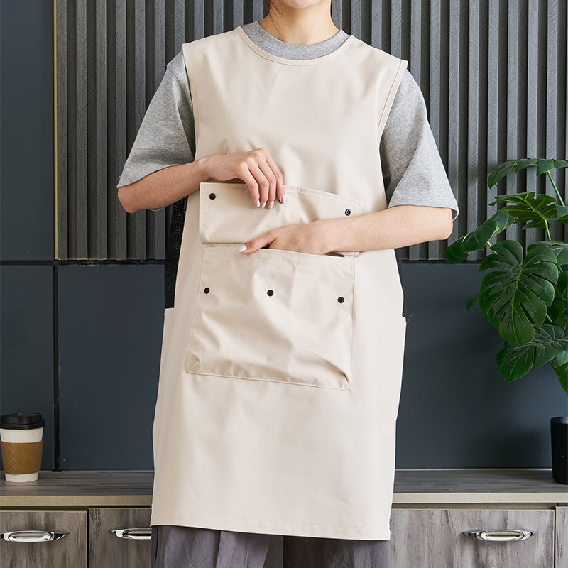 防水薄款夏季罩衣餐饮专用t超市水产奶茶宠物店围裙男女工作服定