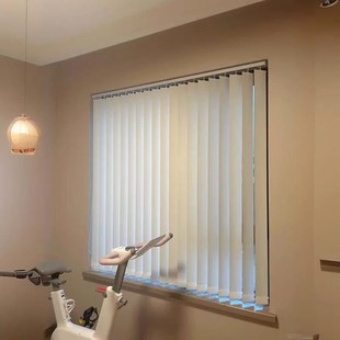 垂直帘竖式 d百叶窗帘办公室书房阳台落地窗遮光隔断门帘左右拉竖