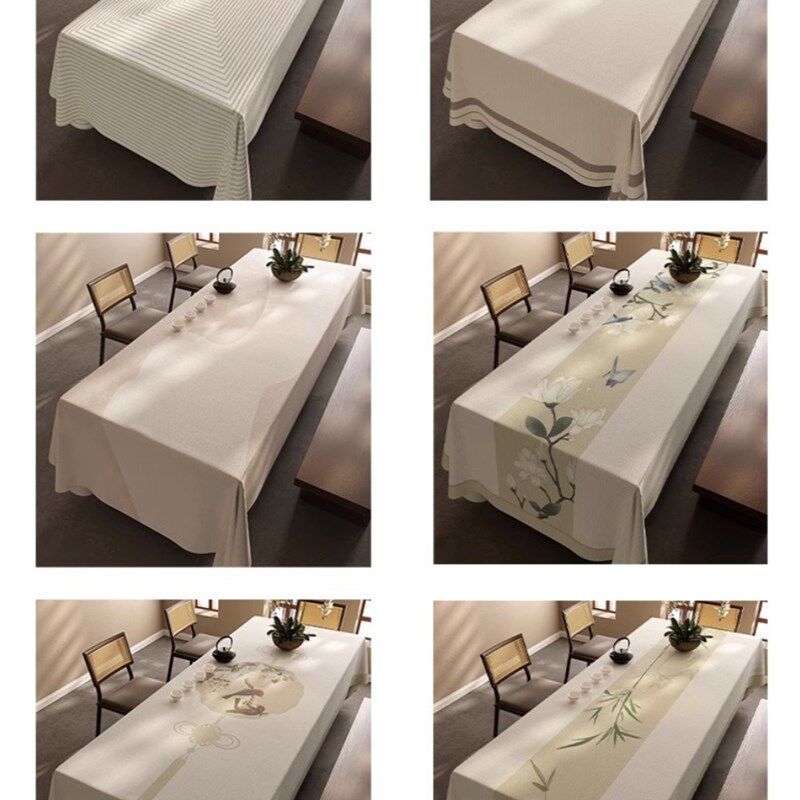 新款现代简约会议室长方形办公室桌布会议桌长桌布酒店高级感