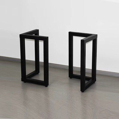 铁艺桌腿支架定制餐桌脚架商业办公桌腿书桌大板茶桌吧台架茶几腿