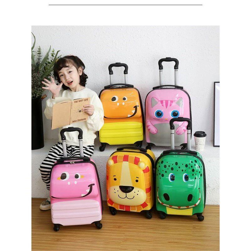 儿童行李箱1f8寸卡通动物可爱拉杆箱静音万向轮密码登机旅行箱