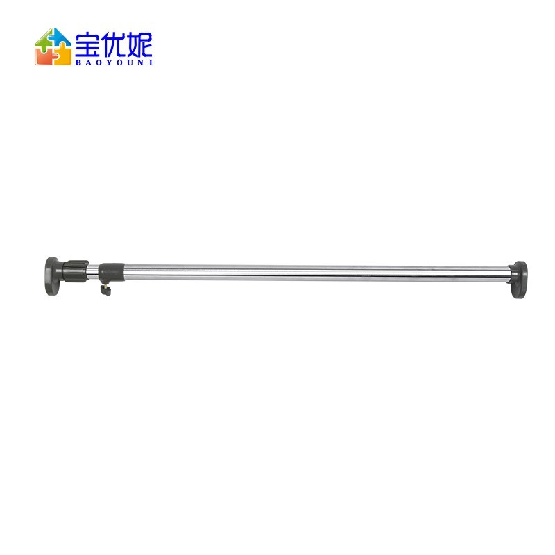 浴室伸缩杆免打孔窗帘杆单杆衣柜挂衣杆室外伸缩晾衣架阳台晒衣