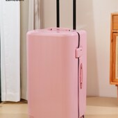 粉色行李箱女学生住校大容量20y25新款 26寸密码 箱结实耐用28拉杆