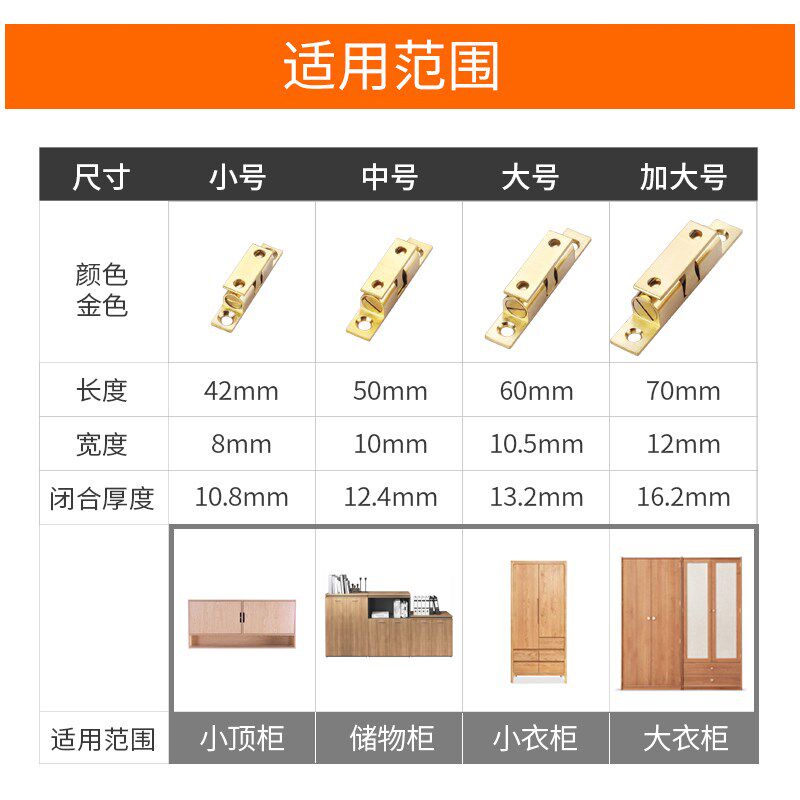 衣柜门卡扣固定柜门吸锁扣柜子开关门扣橱柜门配件卡式柜门碰珠锁