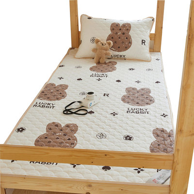 卡通纯棉大学生宿舍单人床单件1.2米床三件套榻榻米床盖防滑被单