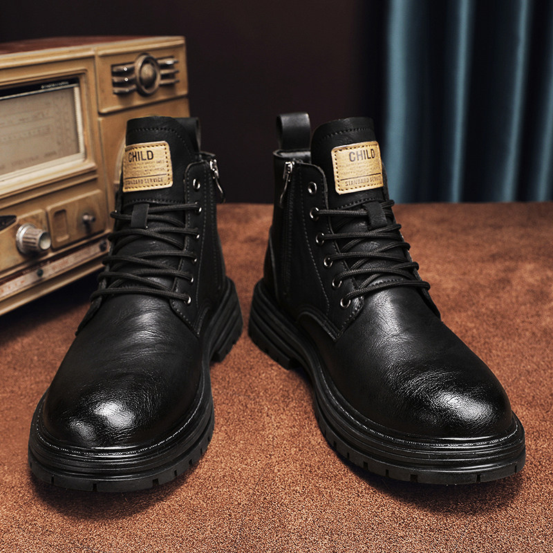 大尺码男士马丁靴45冬季高筒皮靴46加肥加大男鞋47工装靴48靴子49,流行男鞋,马丁靴,淘宝优惠券,粉丝福利购,淘宝优惠卷