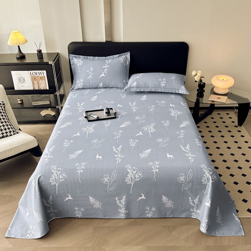 定制加大尺寸加厚全棉磨毛榻榻米床单纯棉布被单大炕单3米5拼接床