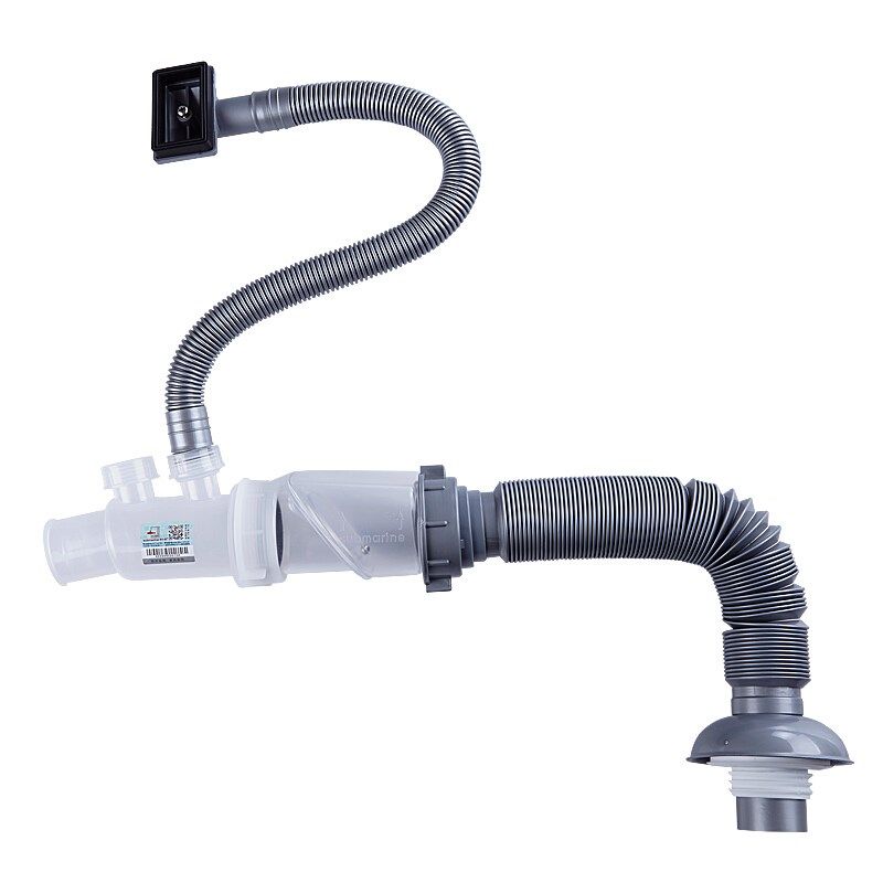 垃圾处理器下水管厨余处理机下水管垃圾粉碎机单双槽下水管