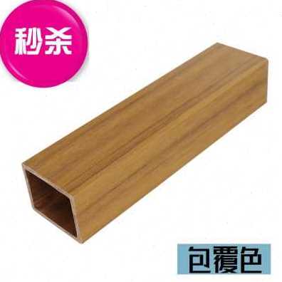 新品爆a立柱生态k木木小40隔断木塑生态木方通方L悬吊式天花板格