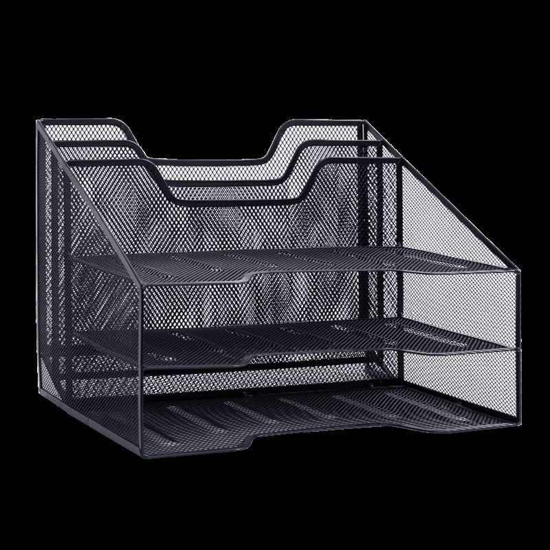 金属文件框文件架办公室铁质多层文件夹档案收纳盒书架立式文件格