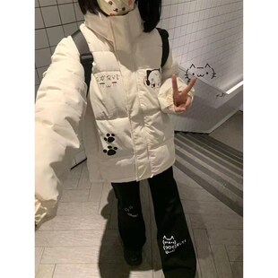 女童羽绒服冬季2025新款12岁13中大童15学生洋气保暖棉服连帽外套