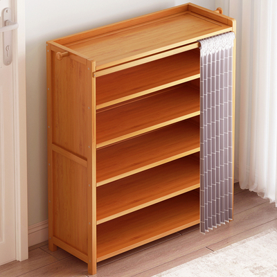 楠竹鞋架子简易家用经济型宿舍门口实木客厅多层收纳置物鞋柜落地