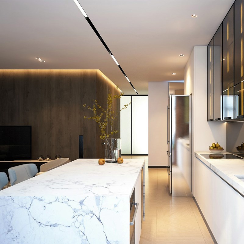 西点无边框预埋式射灯嵌入式家用卧室防眩目无主灯玄关过道筒灯