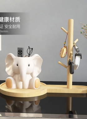 狮子治愈系小摆件鞋柜玄关钥匙收纳家居饰品酒柜客厅茶几乔迁礼物