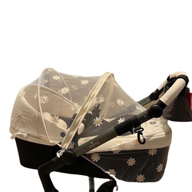 婴儿推车蚊帐全罩式通用男女宝宝防蚊罩网纱遮阳儿童手推车蚊帐