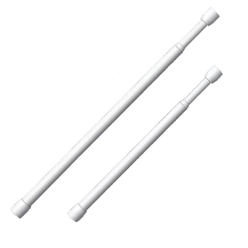 免打孔伸缩杆窗帘杆门浴帘杆晾衣杆免钻孔挂杆衣柜支伸缩杆罗马杆