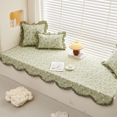 定制全棉绗缝飘窗垫子沙发垫窗台阳台垫可机洗防滑四季通用榻榻米