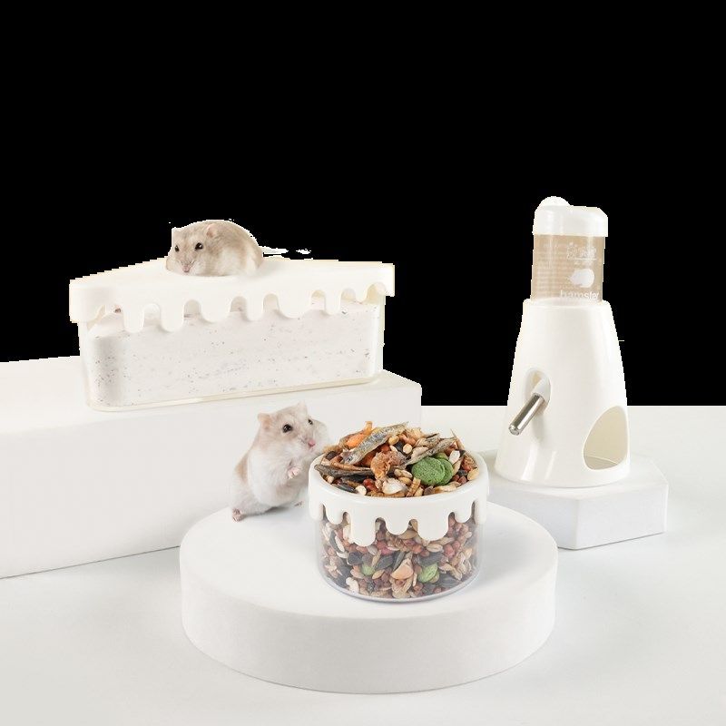 仓鼠水壶用品大全金丝熊浴室厕所笼子配件生活食盆饮水器大全