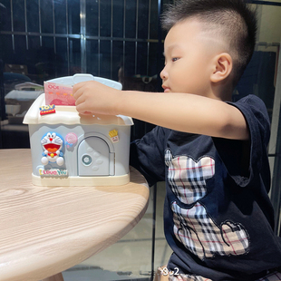 卡通可爱儿童宝宝存钱罐礼物创意塑料小房子防摔储蓄罐小孩存款机