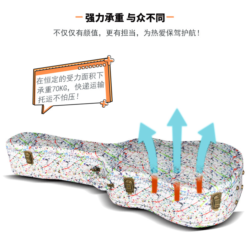 吉他琴盒40寸41寸防水防潮可双肩背民谣木吉他木箱抗压可快递托运