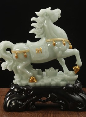 马到成功招财马摆件新中式客厅老板办公室桌面装饰品乔迁开业礼品