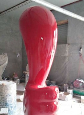 石膏设计定制抽象手指雕像定做大拇指标志性卡通雕塑订彩绘摆件