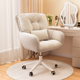 卧室化妆椅家用简约梳妆台凳子轻奢高级感可旋转美甲椅靠背电脑椅