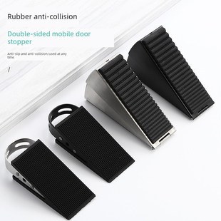 304不锈钢门塞防风门阻免打孔弹簧门挡锌合金加高可调门挡防撞器