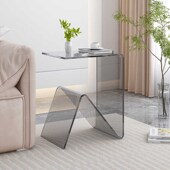 轻奢亚克力边几沙发边桌简约客厅设计款 茶几创意卧室置物架床头柜