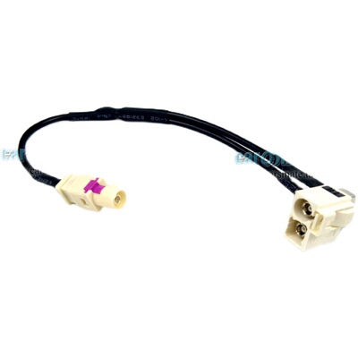 大众RCD510 RNS315 RNS510 2转1二合一 FM收音机天线转接线转换线