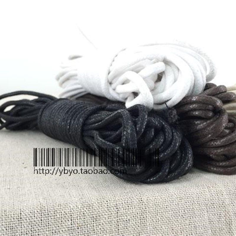 打蜡全棉腊蜡绳手工手链编织吊牌线装饰大衣纽扣上蜡捆绑蜡皮绳粗