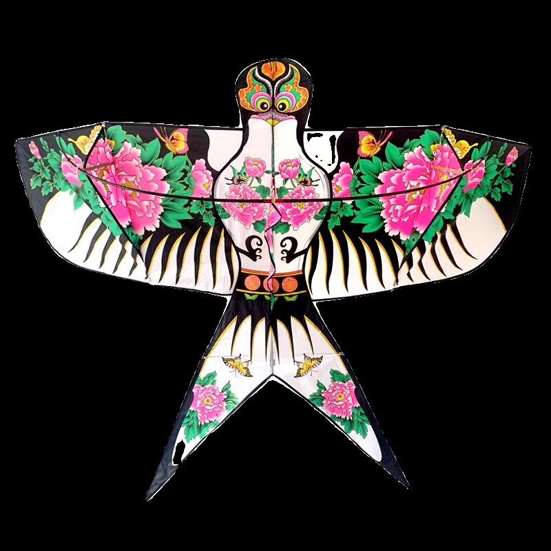 潍坊大号纸鸢风筝大人专用专业级高档沙燕国朝风青花瓷拍照道具