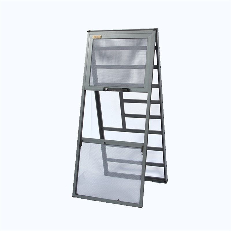 带防护栏可拆洗纱窗金刚网自装高清网护童纱网上下推三推两节防蚊