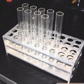 实验用品 铝试管架 27mm 24孔 实验耗材 铝制试管架