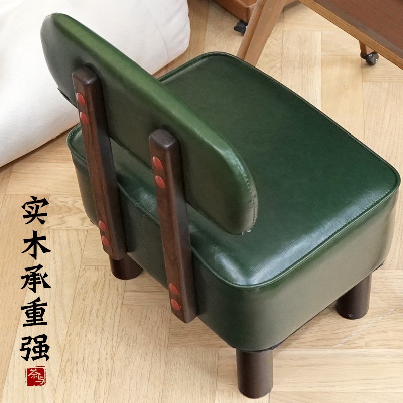 凳子小板凳家用实木矮凳儿童入户门口木茶几穿鞋换鞋凳靠背小椅子