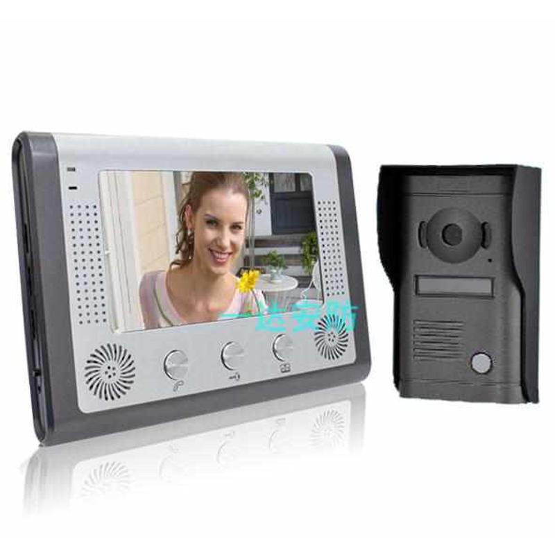 7寸彩色 一对一 有线拍照可视门铃 拍照200张 防暴 防水!