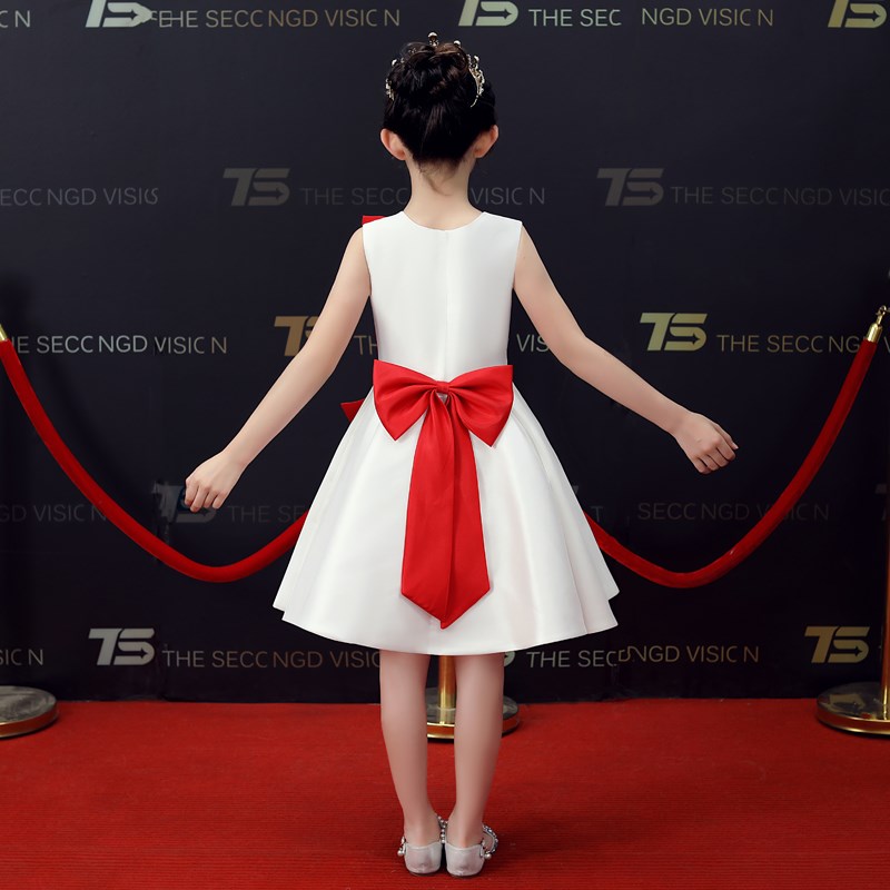 女童礼服高端舞台朗诵表演服花童小女孩主持人演讲合唱钢琴演出服