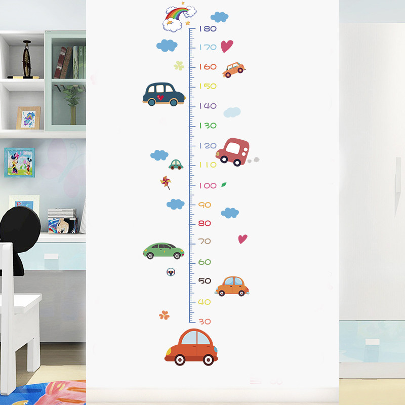 宝宝量身高标尺装饰卡通身高贴纸儿童房测量仪自粘可移除墙贴记录,家居饰品,身高贴,淘宝优惠券,粉丝福利购,淘宝优惠卷