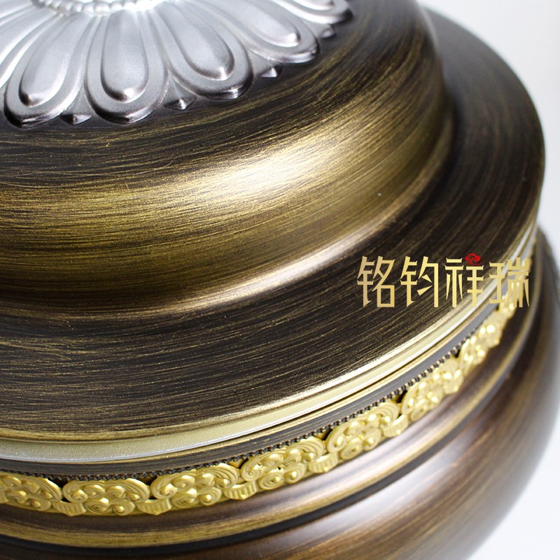 藏式合金糌粑盒糌粑桶百宝果盘客厅家用水果糖果盘果碟摆件圆罐